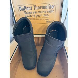 Women's Totes Julie Side-zip Waterproof Ankle Boot - Black - Size 9 Medium